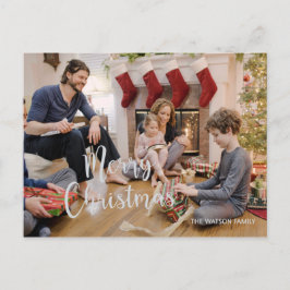 Tarjeta postal de felicitación de foto de vacacion