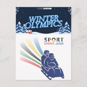 Tarjeta postal de felicitación de los Juegos Olímp