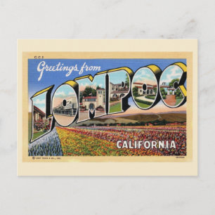 Tarjeta postal de felicitación vintage de Lompoc C