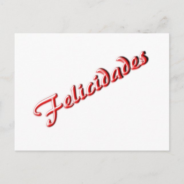 Tarjeta postal de felicitaciones (Anverso)