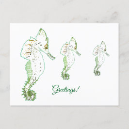 Tarjeta postal de felicitaciones a los caballos de