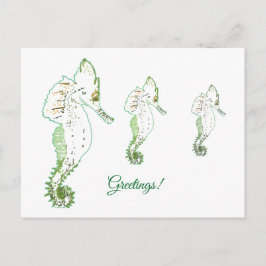 Tarjeta postal de felicitaciones a los caballos de