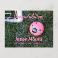 Tarjeta postal de felicitaciones de Inter Miami