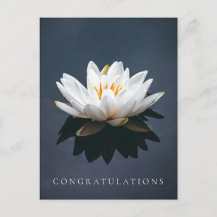 TARJETA POSTAL DE FELICITACIONES: LOTUS POSTCARD