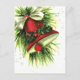 Tarjeta postal de felicitaciones navideñas vintage