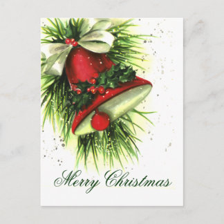 Tarjeta postal de felicitaciones navideñas vintage