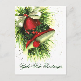 Tarjeta postal de felicitaciones navideñas vintage