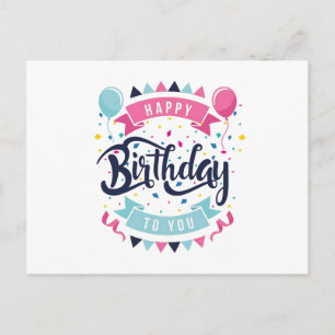 Tarjeta postal de Feliz Cumpleaños