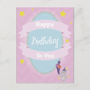 Tarjeta Postal de Feliz Cumpleaños Para Ti