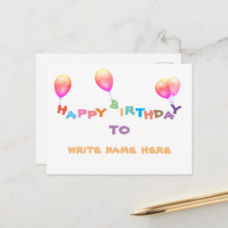 Tarjeta postal de feliz cumpleaños para tu ser que
