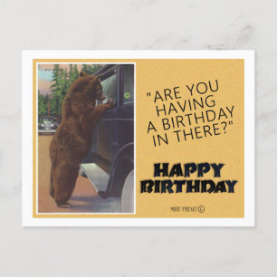 tarjeta postal de FELIZ CUMPLEAÑOS vintage