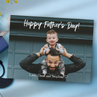 Tarjeta Postal de Feliz Día del Padre con Foto Min