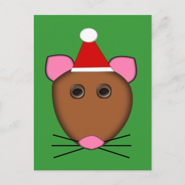 Tarjeta postal de Feliz Navidad (Anverso)