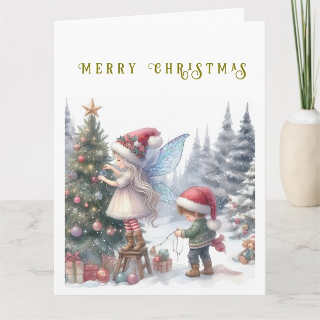 Tarjeta postal de feriado de Navidades de clase ba (Anverso)