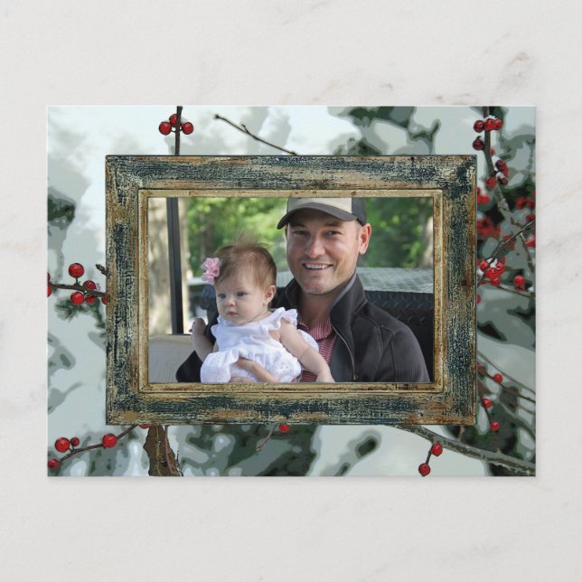 Tarjeta postal de feriado para Navidades de los Be (Anverso)