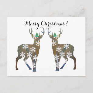 Tarjeta postal de ferry Christmas Deer