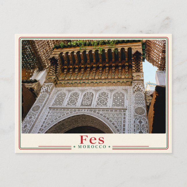 Tarjeta postal de Fes - Marruecos (Anverso)