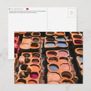 Tarjeta postal de Fez, Marruecos