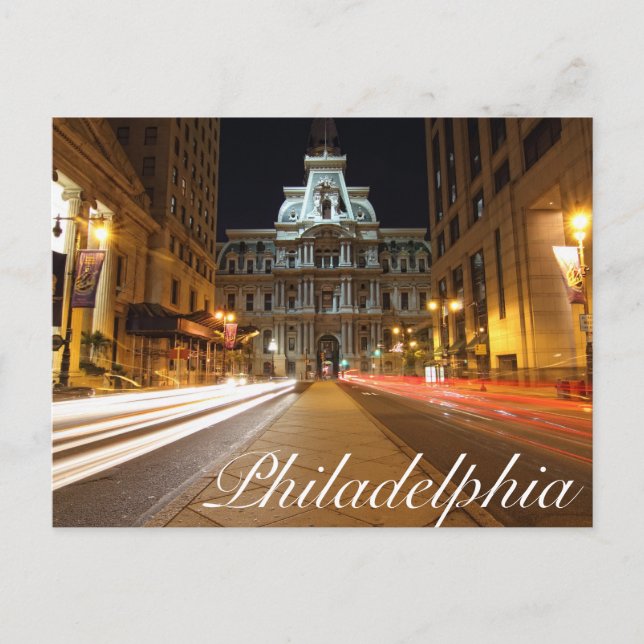 ¡Tarjeta postal de Filadelfia! (Anverso)