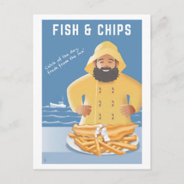 Tarjeta postal de Fish and Chips