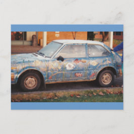 Tarjeta postal de Fish Car