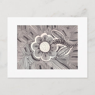 Tarjeta postal de flor