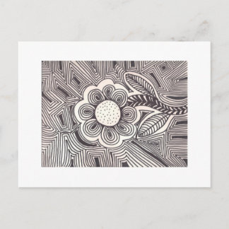 Tarjeta postal de flor