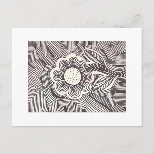 Tarjeta postal de flor (Anverso)