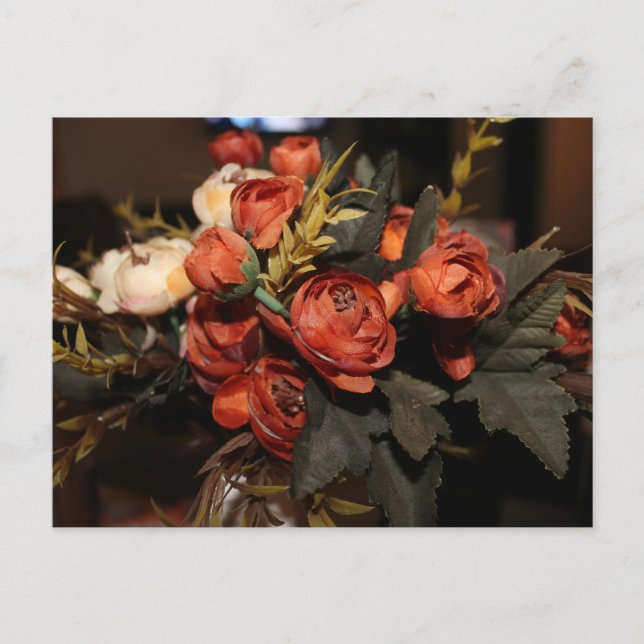 Tarjeta Postal de Flor Botánica Elegante (Anverso)