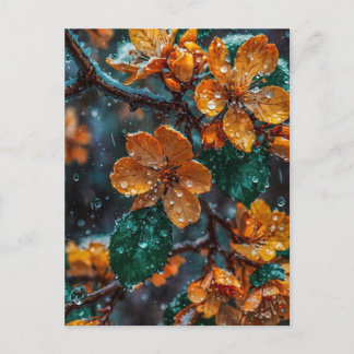 Tarjeta Postal de Flor de Cerezo Rosa Elegante - C