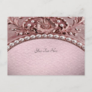 Tarjeta Postal de Flor Rosa
