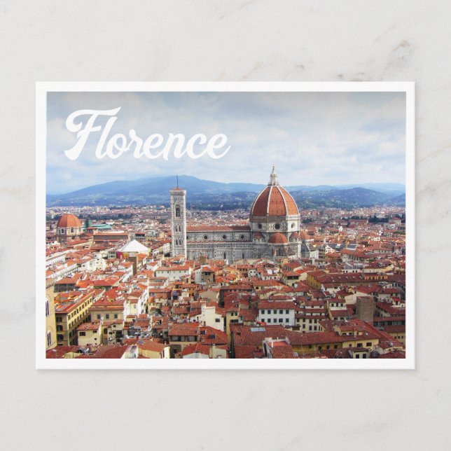 Tarjeta postal de Florencia Italia (Anverso)