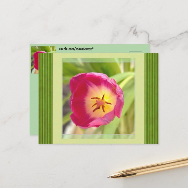 Tarjeta postal de flores (Anverso/Reverso In Situ)