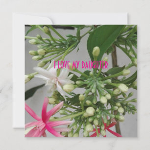 TARJETA POSTAL DE FLORES PARA EL DÍA DE LAS HIJAS