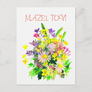 Tarjeta postal de flores silvestres