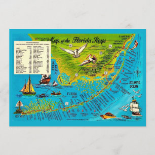 Tarjeta postal de Florida Keys 5x7