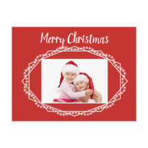 Tarjeta Postal de Foto con Brillo Geométrico de Va