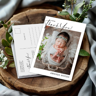 Tarjeta postal de foto de bebé neutral