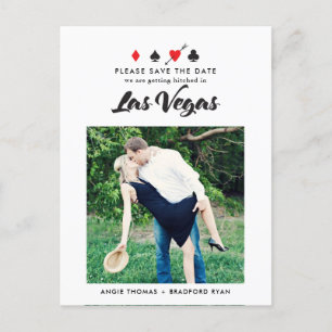 Tarjeta Postal de Foto de Boda en Las Vegas para G