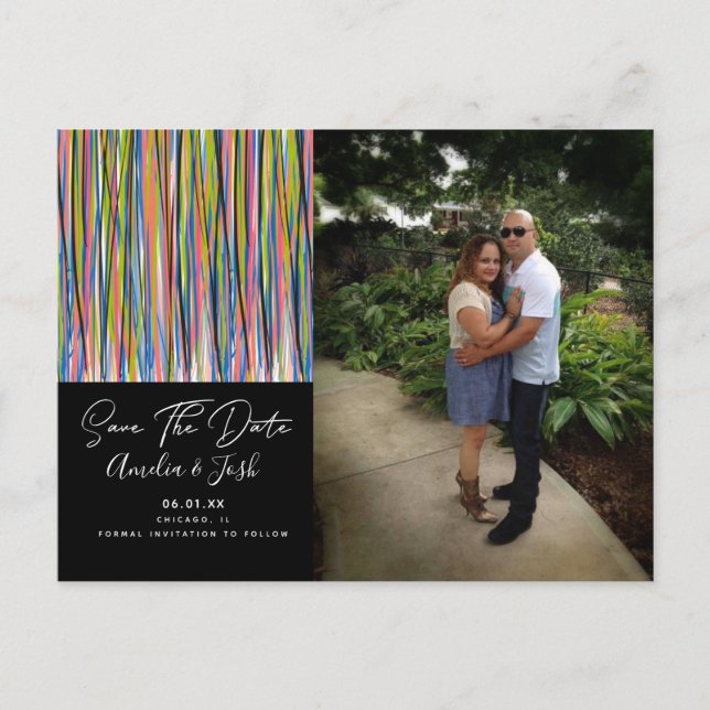 Tarjeta Postal de Foto de Chindi Abstracta para Gu (Anverso)