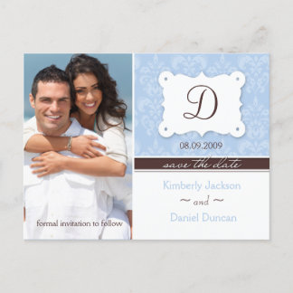 Tarjeta Postal de Foto de Damasco Save the Date
