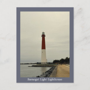 Tarjeta postal de foto de faro Barnegat Light