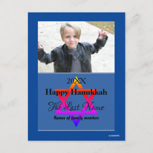 Tarjeta postal de foto de Hanuká feliz - HAMbWG