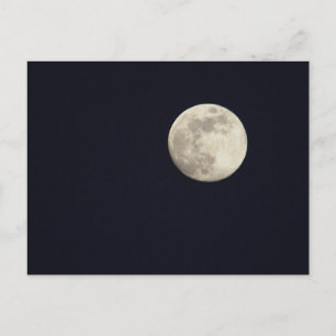 Tarjeta Postal de Foto de Luna Llena