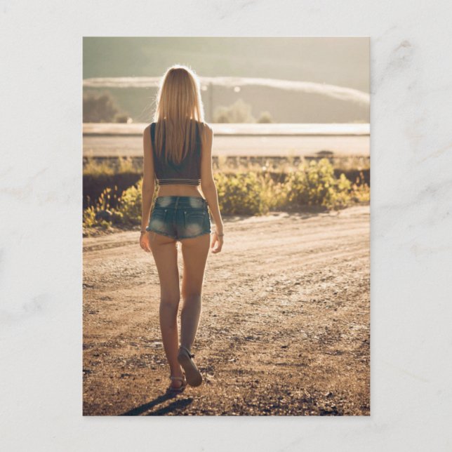Tarjeta postal de foto de Open Road - Tiny Short S (Anverso)