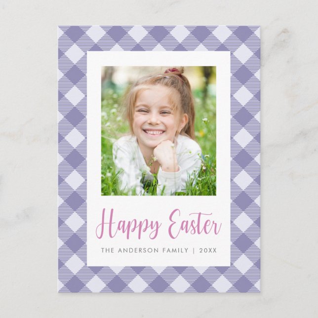Tarjeta postal de foto de Pascua feliz (Anverso)