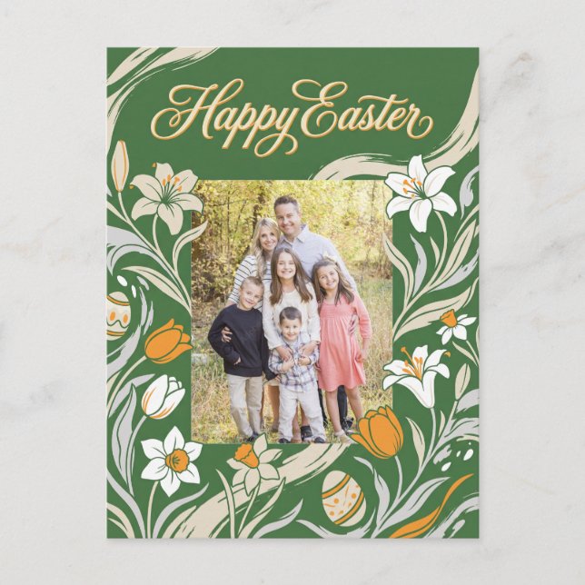 Tarjeta postal de foto de Pascua floral - Botani p (Anverso)