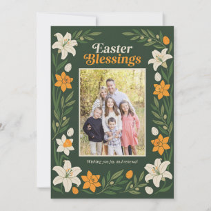 Tarjeta postal de foto de Pascua floral - Botani p