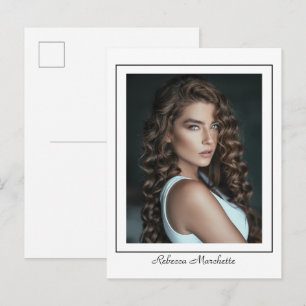 Tarjeta Postal de Foto de Promoción de Actor con B