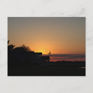 Tarjeta Postal de Foto de Puesta de Sol